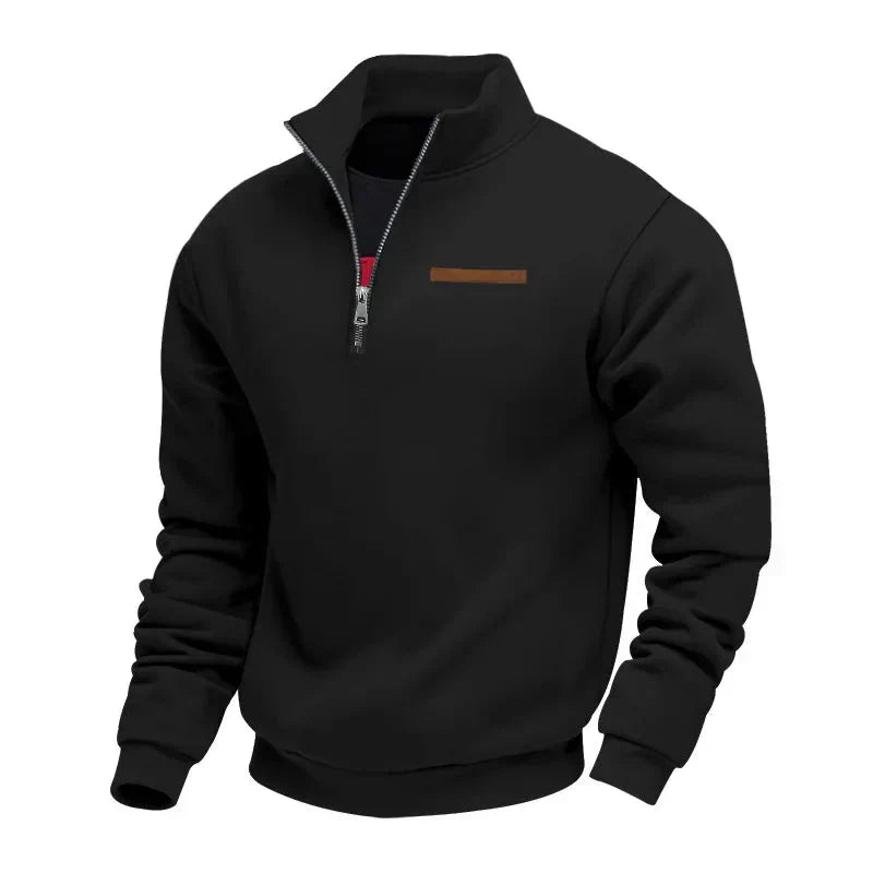 JAMES – LÄSSIGER PULLOVER MIT HALBEN REISSVERSCHLUSS