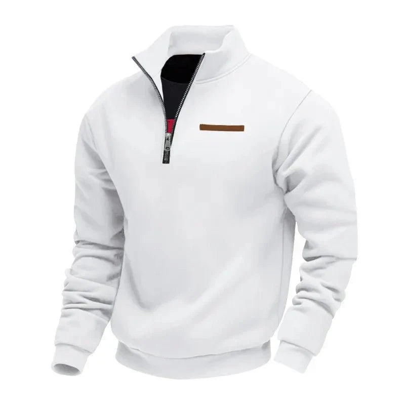 JAMES – LÄSSIGER PULLOVER MIT HALBEN REISSVERSCHLUSS