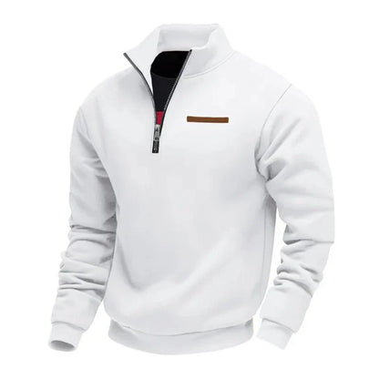 JAMES – LÄSSIGER PULLOVER MIT HALBEN REISSVERSCHLUSS