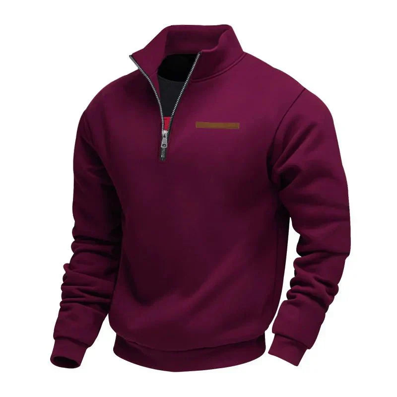 JAMES – LÄSSIGER PULLOVER MIT HALBEN REISSVERSCHLUSS