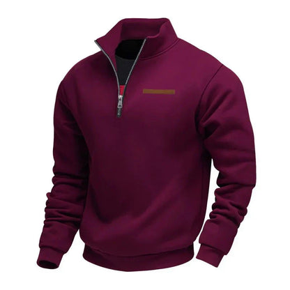 JAMES – LÄSSIGER PULLOVER MIT HALBEN REISSVERSCHLUSS
