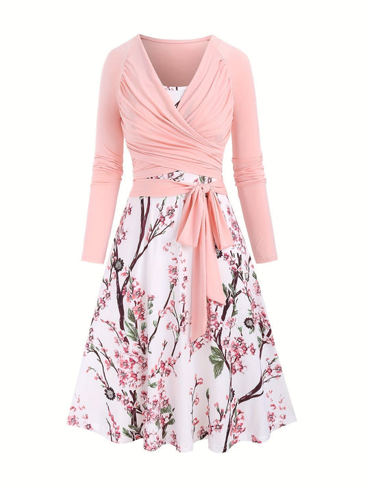Lyra | Klassisches Vintage Zweiteiler Kleid-Set