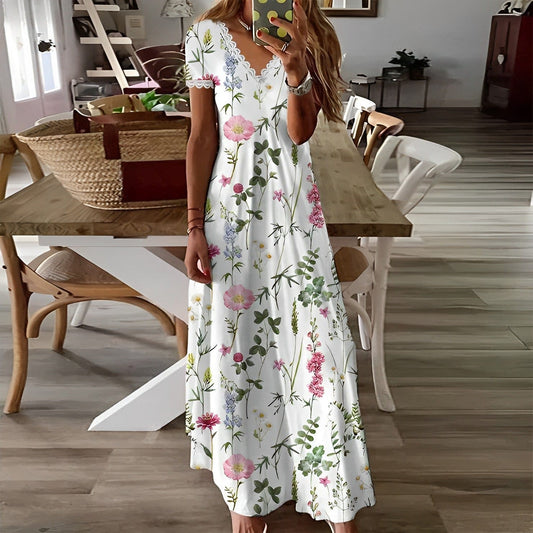 Isolde | Elegantes Blumenkleid mit Vintage-Charme