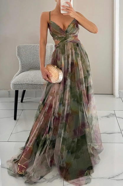 Elanisse | Wunderschönes Blumendesign Maxikleid