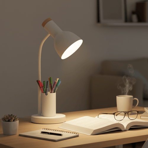 LED-Schreibtischlampe mit Stifthalter