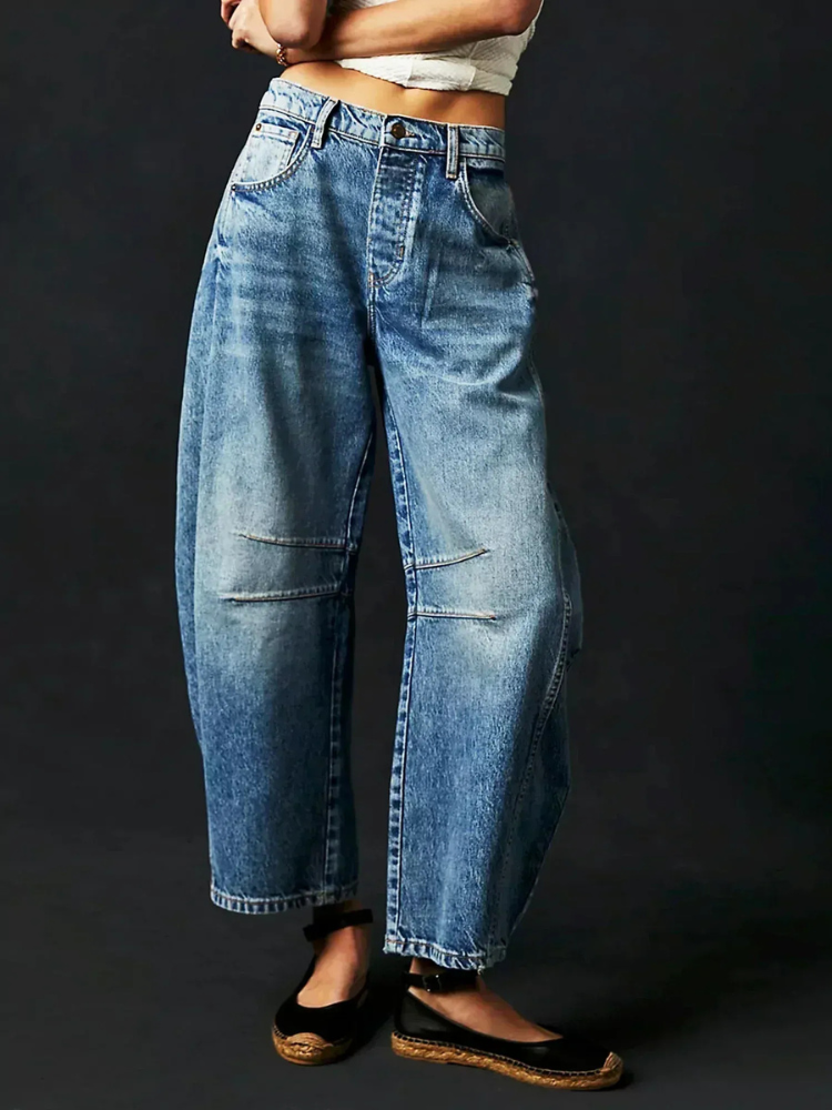 Moderne Damen Baggy-Jeans im Trend