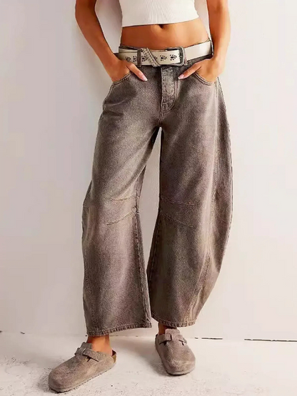 Moderne Damen Baggy-Jeans im Trend