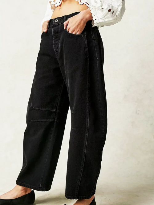 Moderne Damen Baggy-Jeans im Trend
