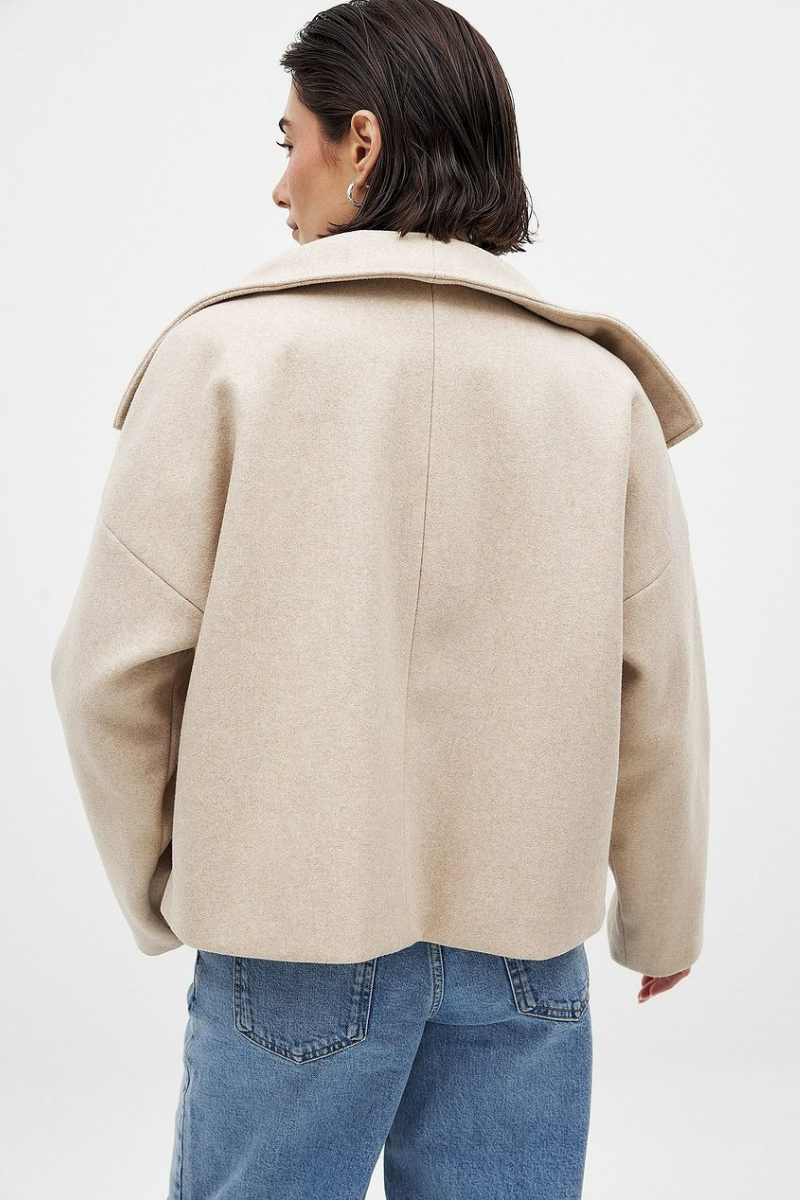 Kurzer Damen Vintage Doppelreiher-Mantel