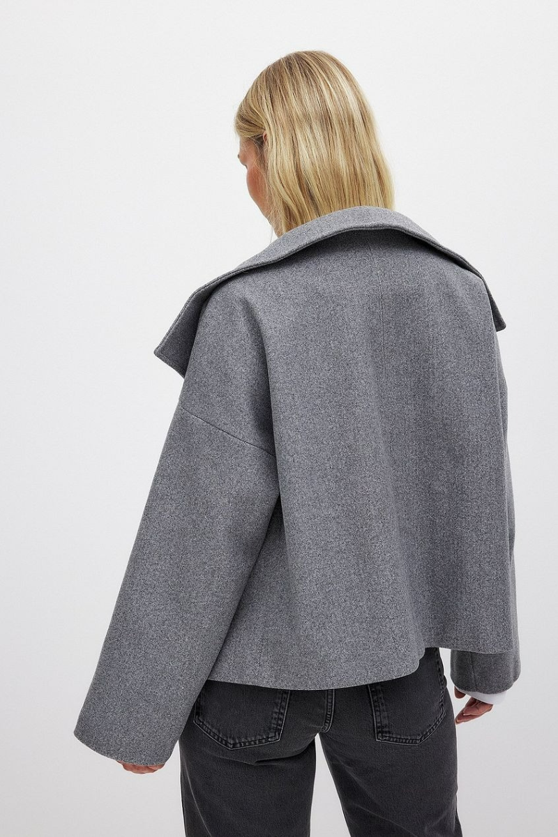 Kurzer Damen Vintage Doppelreiher-Mantel