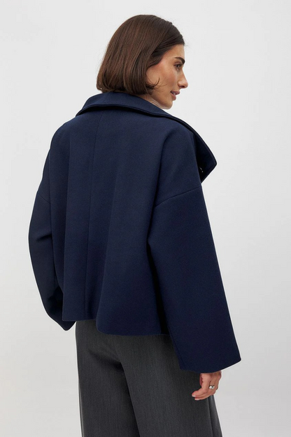 Kurzer Damen Vintage Doppelreiher-Mantel