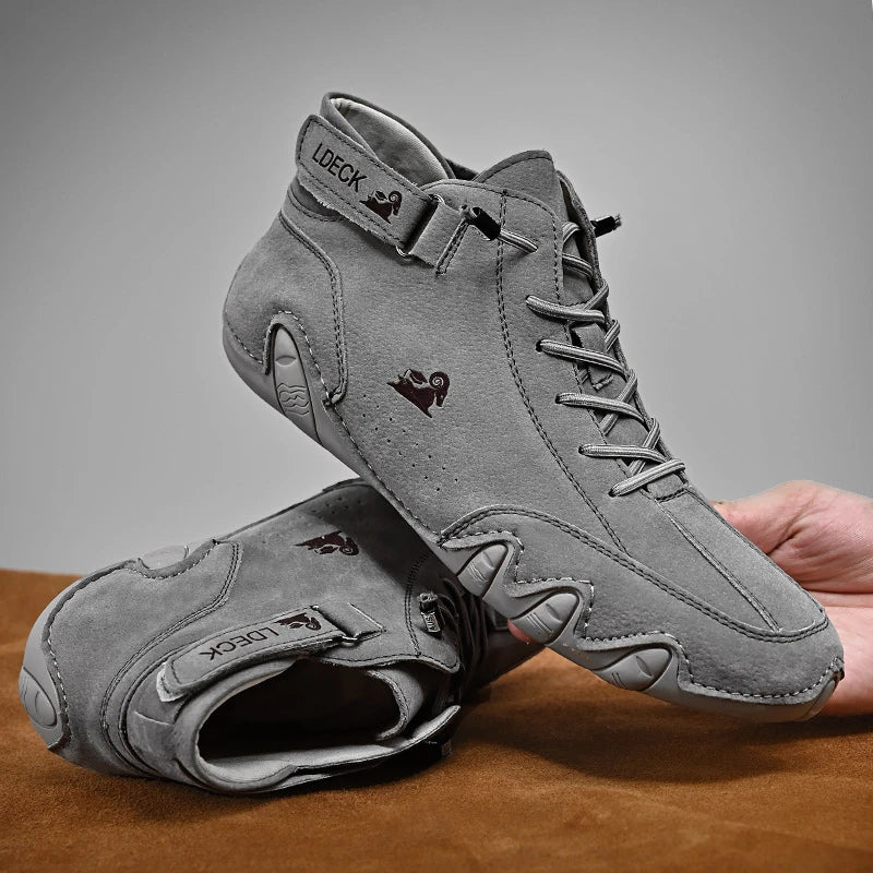 Decks | Ultra-bequemer Antirutsch-Barfußschuh aus Leder (Unisex)