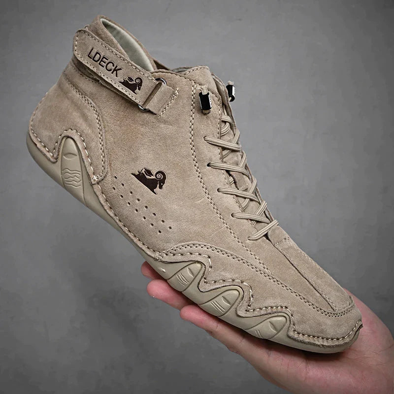 Decks | Ultra-bequemer Antirutsch-Barfußschuh aus Leder (Unisex)