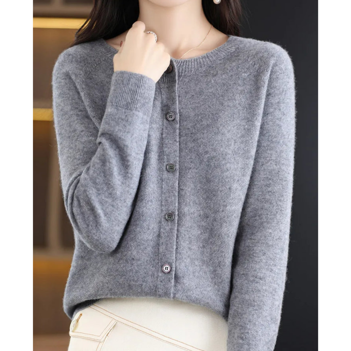 Fay | Woll Damen Cardigan Pullover