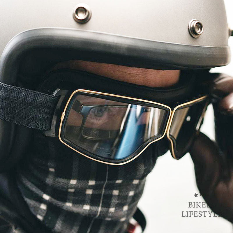 Vintage Motorradbrillen