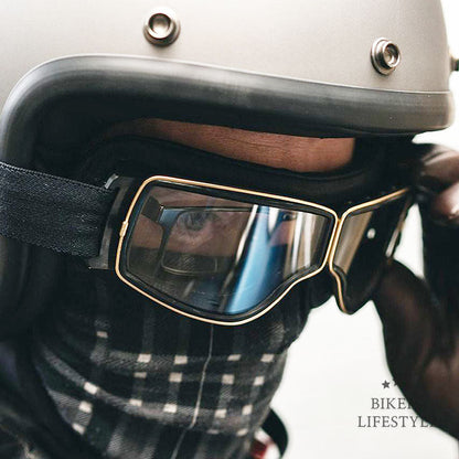 Vintage Motorradbrillen