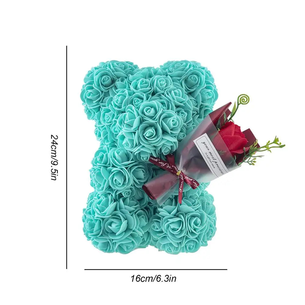 Fleur | Romantischer Teddybär aus Rosen