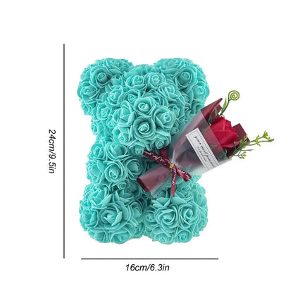 Fleur | Romantischer Teddybär aus Rosen