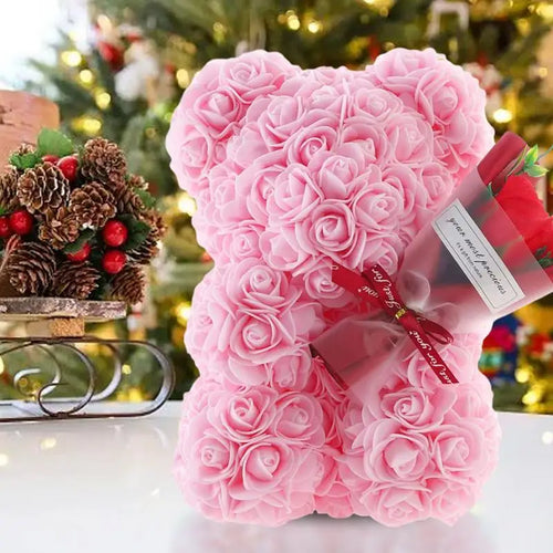 Fleur | Romantischer Teddybär aus Rosen