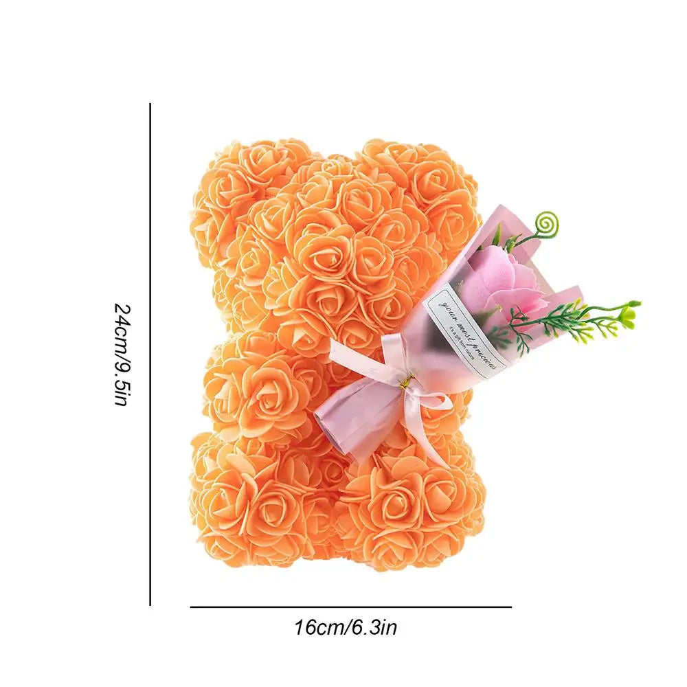 Fleur | Romantischer Teddybär aus Rosen