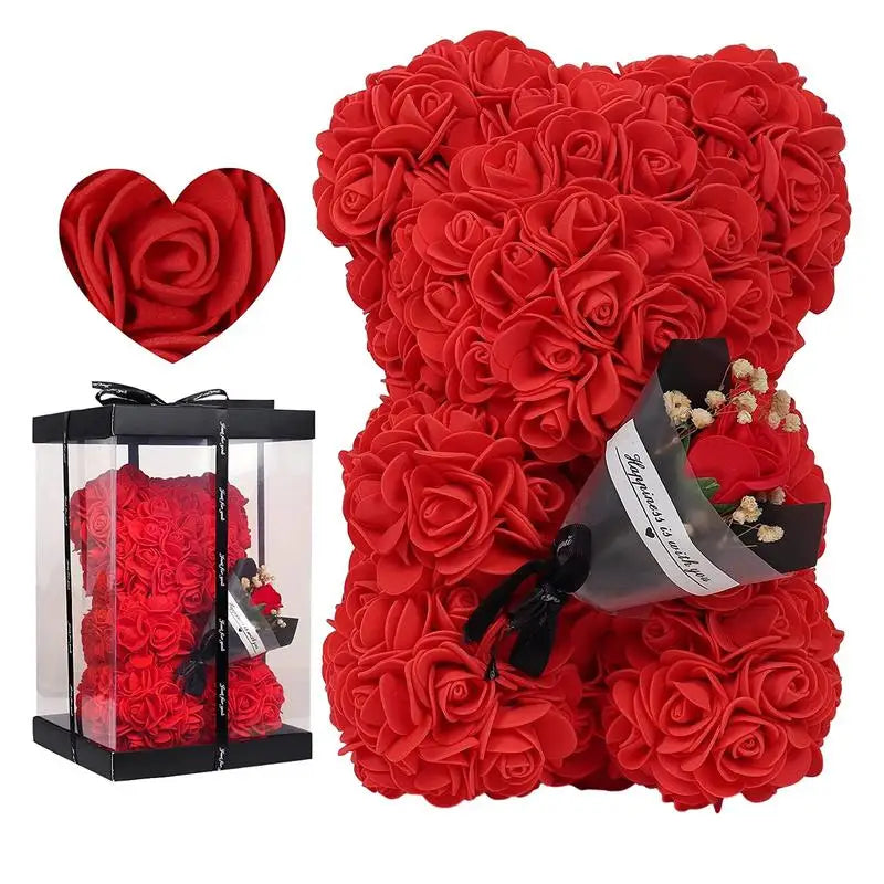 Fleur | Romantischer Teddybär aus Rosen