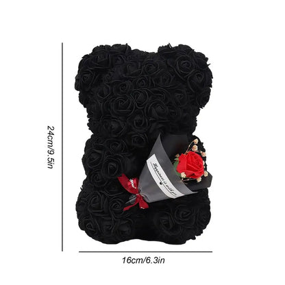Fleur | Romantischer Teddybär aus Rosen