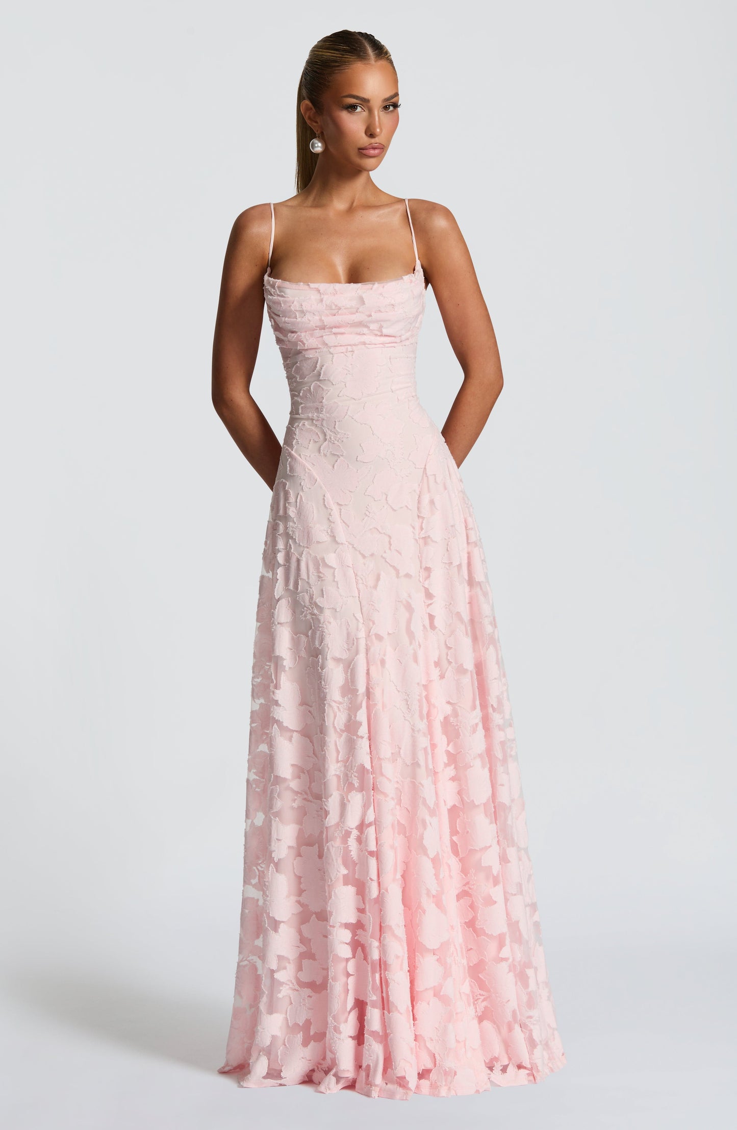 Francisa | Maxikleid mit Spitzen-Corsage