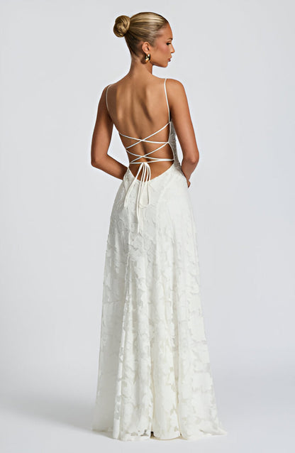 Francisa | Maxikleid mit Spitzen-Corsage