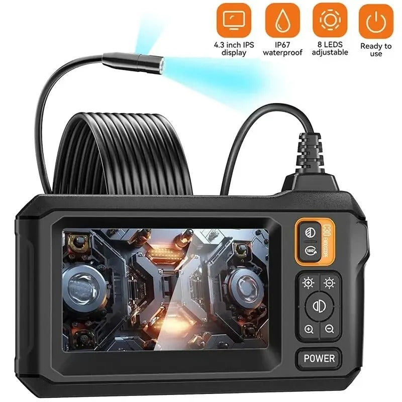 Spectar | Industrielle 1080P HD Endoskop Inspektionskamera mit 4,3-Zoll