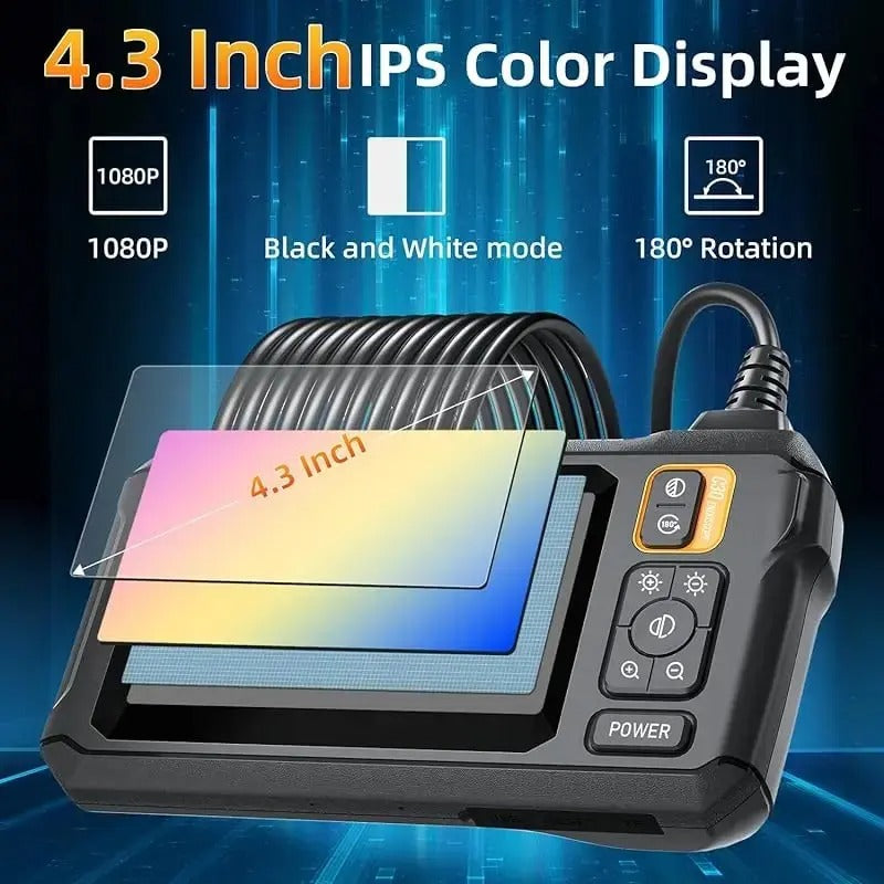 Spectar | Industrielle 1080P HD Endoskop Inspektionskamera mit 4,3-Zoll