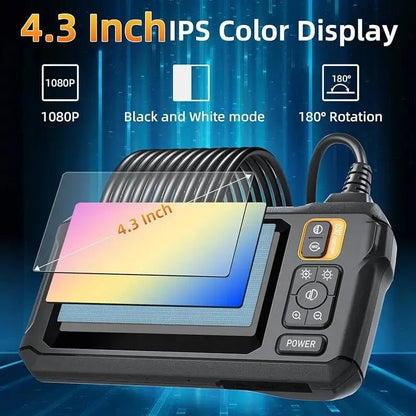 Spectar | Industrielle 1080P HD Endoskop Inspektionskamera mit 4,3-Zoll