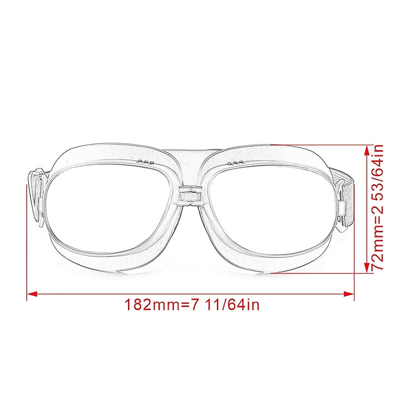 Vintage Winddichte Motorradbrille