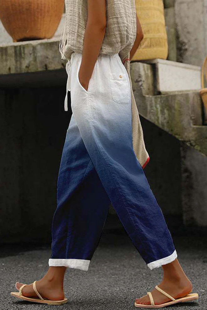 Airish - Stylish Printed Casual Button Pocket Trousers