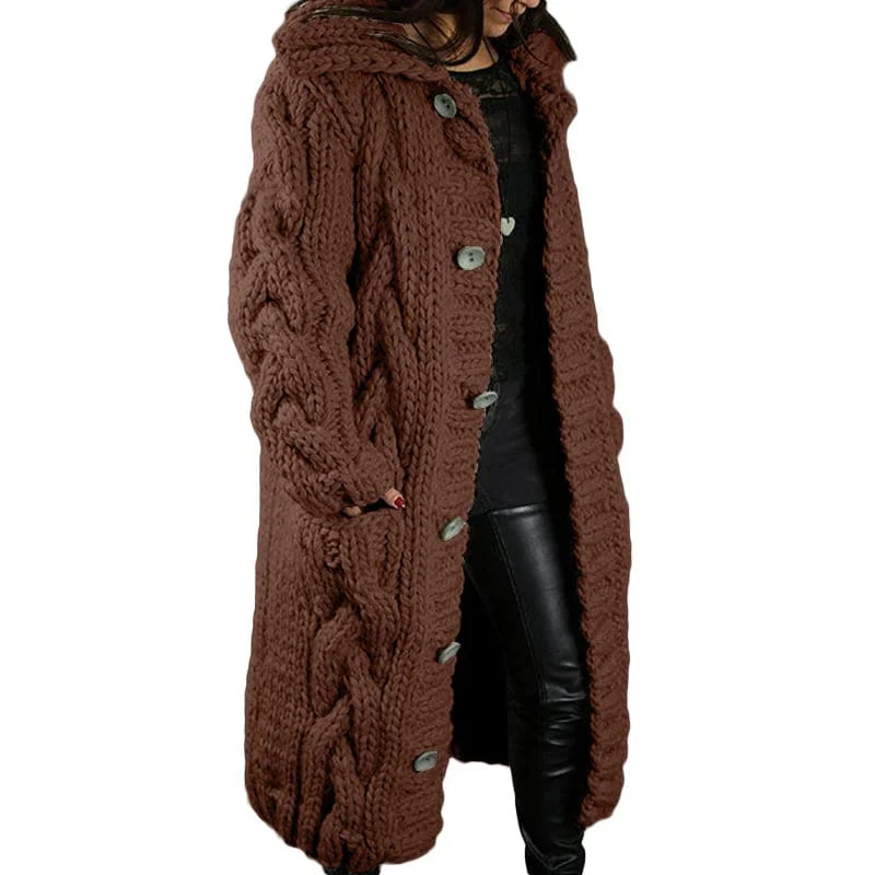 Nina | Stilvolles Dickes Strickjacke für Damen