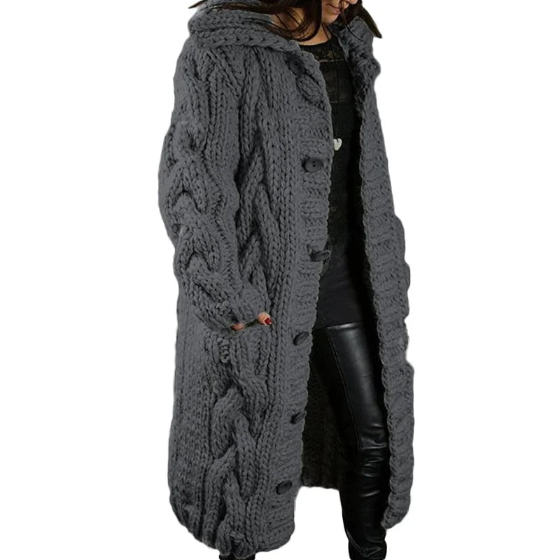 Nina | Stilvolles Dickes Strickjacke für Damen