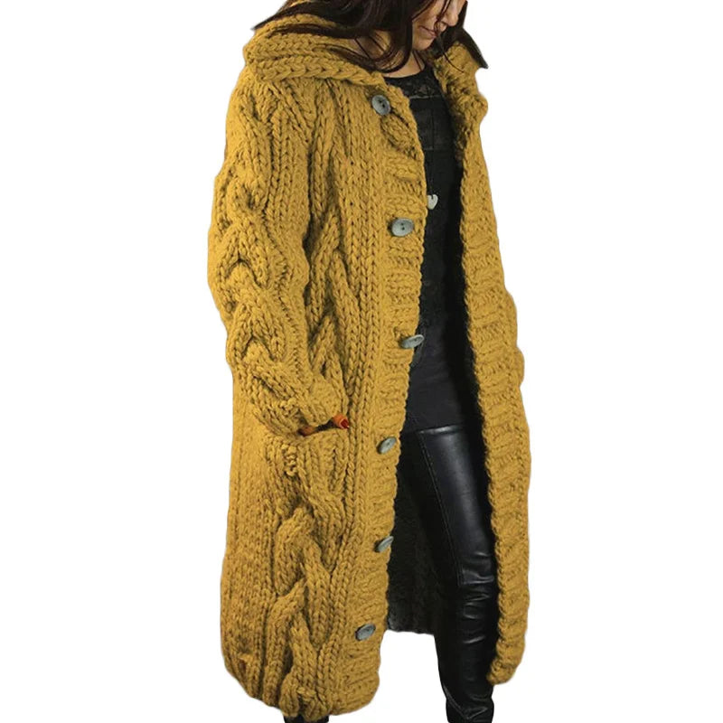 Nina | Stilvolles Dickes Strickjacke für Damen