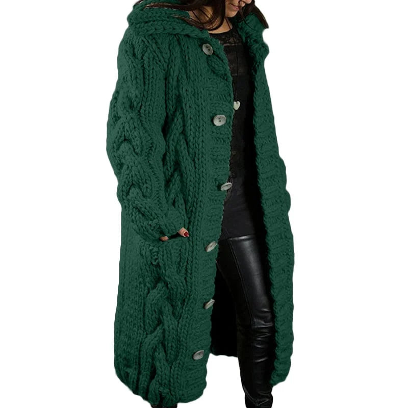 Nina | Stilvolles Dickes Strickjacke für Damen