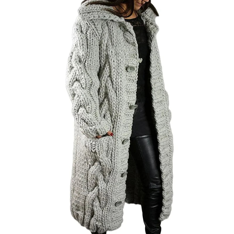 Nina | Stilvolles Dickes Strickjacke für Damen