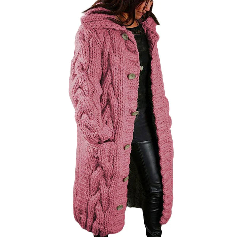 Nina | Stilvolles Dickes Strickjacke für Damen