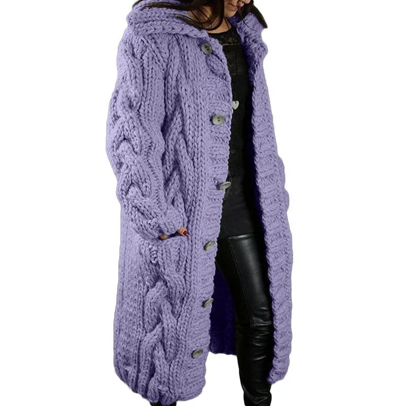 Nina | Stilvolles Dickes Strickjacke für Damen