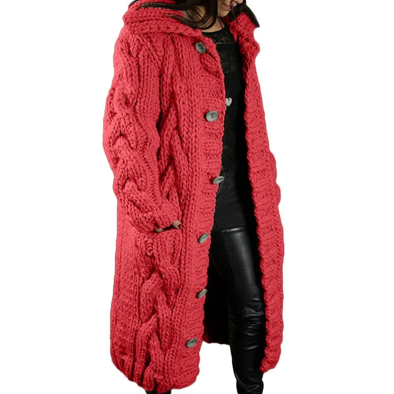 Nina | Stilvolles Dickes Strickjacke für Damen