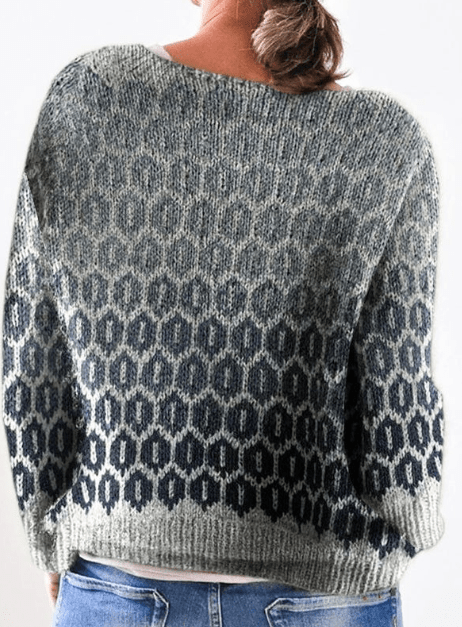 Isadora | Eleganter Grauer Pullover mit Stil und Komfort