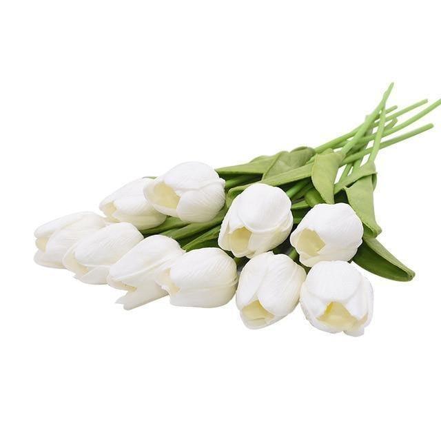10-teiliges Set Kunstblumen Tulpen