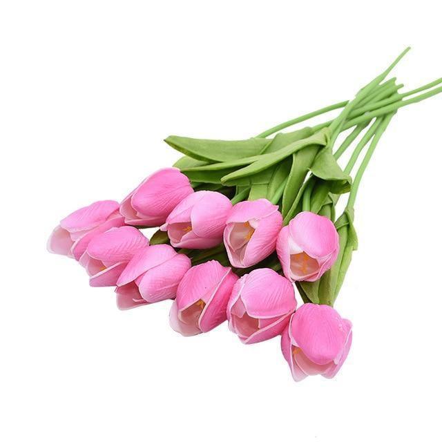 10-teiliges Set Kunstblumen Tulpen
