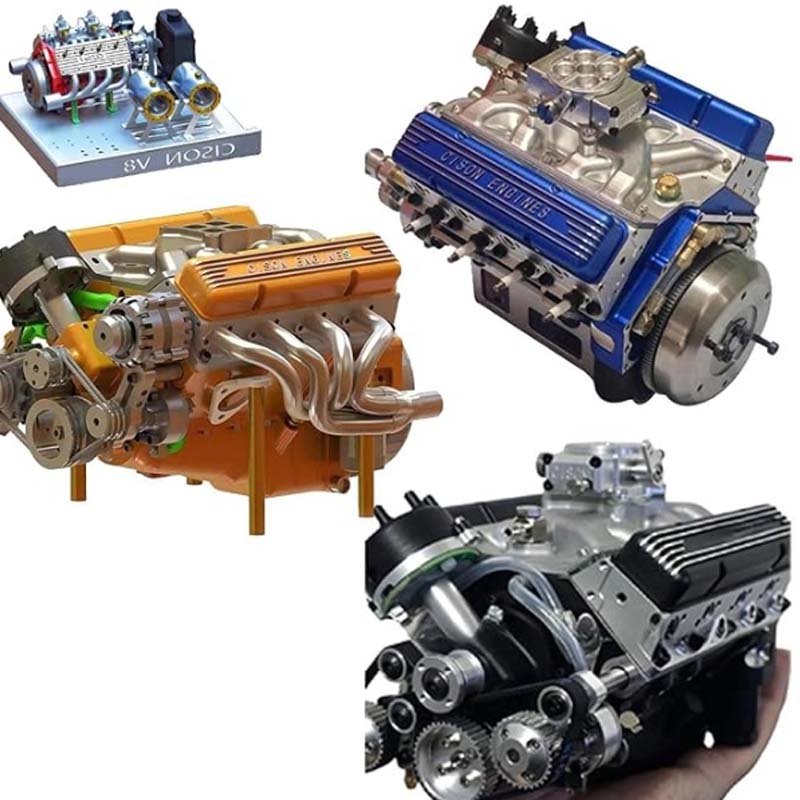🎉Letzter Tag der Aktion 50% Rabatt 🔥 - Benzin OHV V8 Kleinblock Motor Modellkits