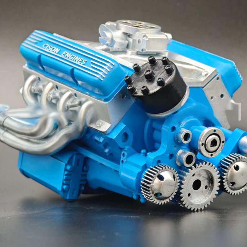 🎉Letzter Tag der Aktion 50% Rabatt 🔥 - Benzin OHV V8 Kleinblock Motor Modellkits