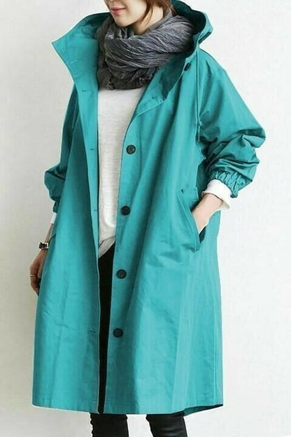 Stella | Die Windjacke mit Knöpfen und Kapuze für Damen