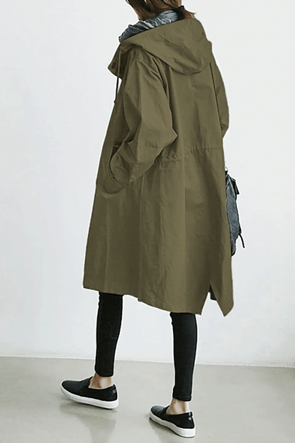 Stella | Die Windjacke mit Knöpfen und Kapuze für Damen