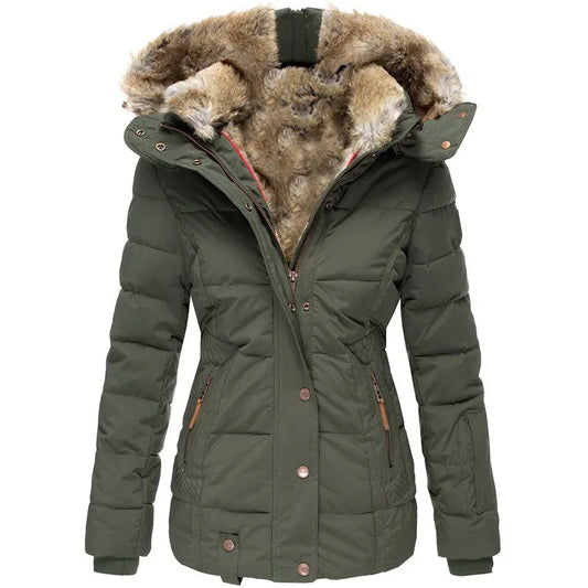 Tommy | Damenjacke mit Kragen und Fell