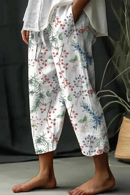 Airish - Stylish Printed Casual Button Pocket Trousers